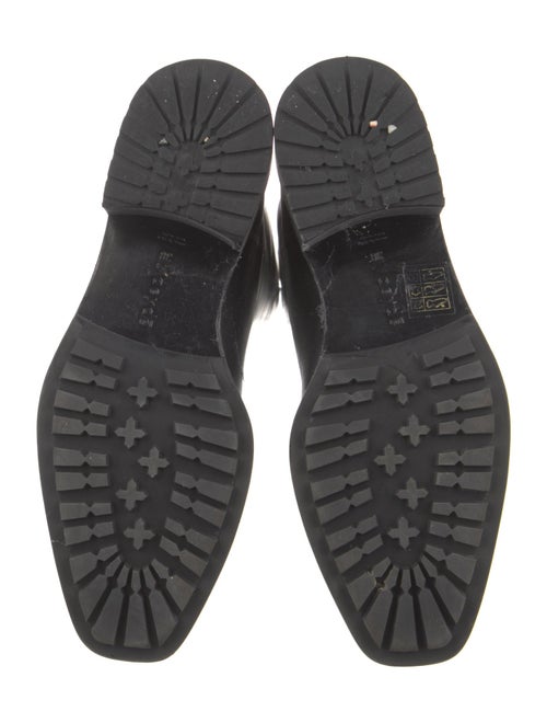 Aeyde Leather Embroidered Accent Riding Boots