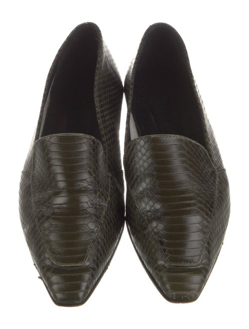Aeyde Leather Animal Print Flats