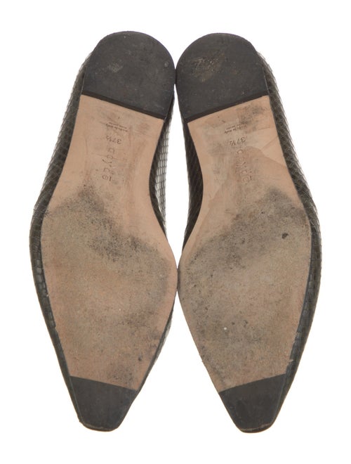 Aeyde Leather Animal Print Flats