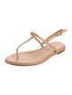 Aeyde Leather T-Strap Sandals