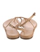 Aeyde Leather T-Strap Sandals