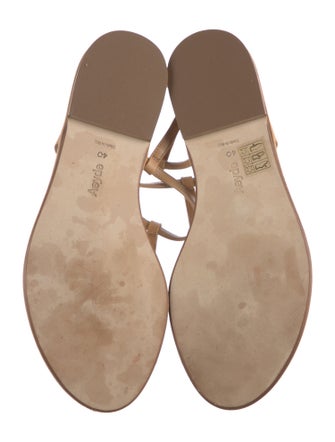 Aeyde Leather T-Strap Sandals