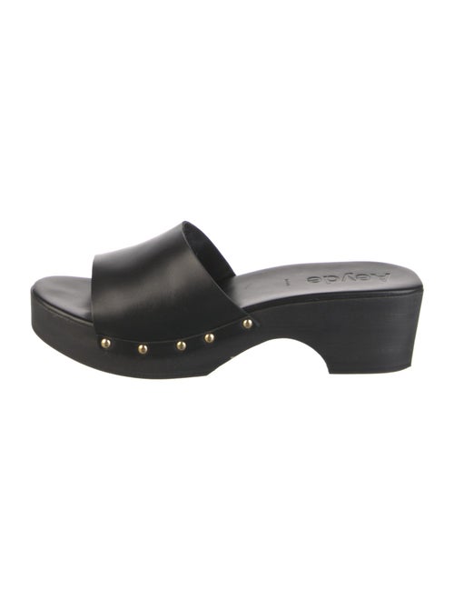 Aeyde Leather Studded Accents Slides