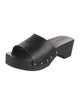 Aeyde Leather Studded Accents Slides