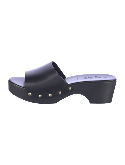 Aeyde Leather Studded Accents Slides