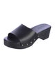 Aeyde Leather Studded Accents Slides