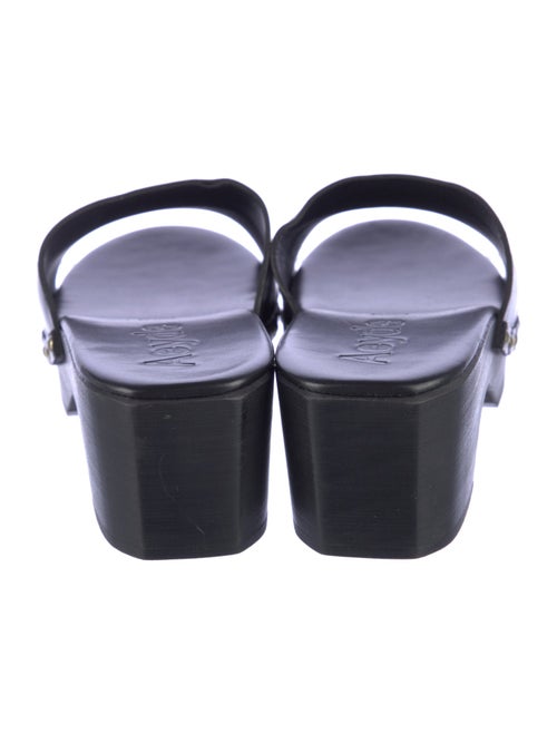 Aeyde Leather Studded Accents Slides