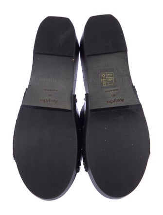 Aeyde Leather Studded Accents Slides