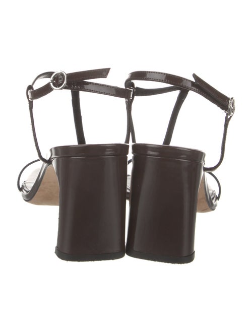 Aeyde Leather T-Strap Sandals