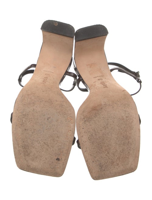 Aeyde Leather T-Strap Sandals