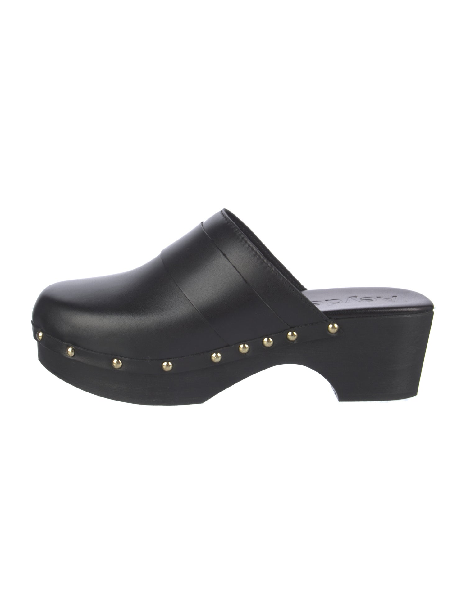 Aeyde Leather Studded Accents Mules