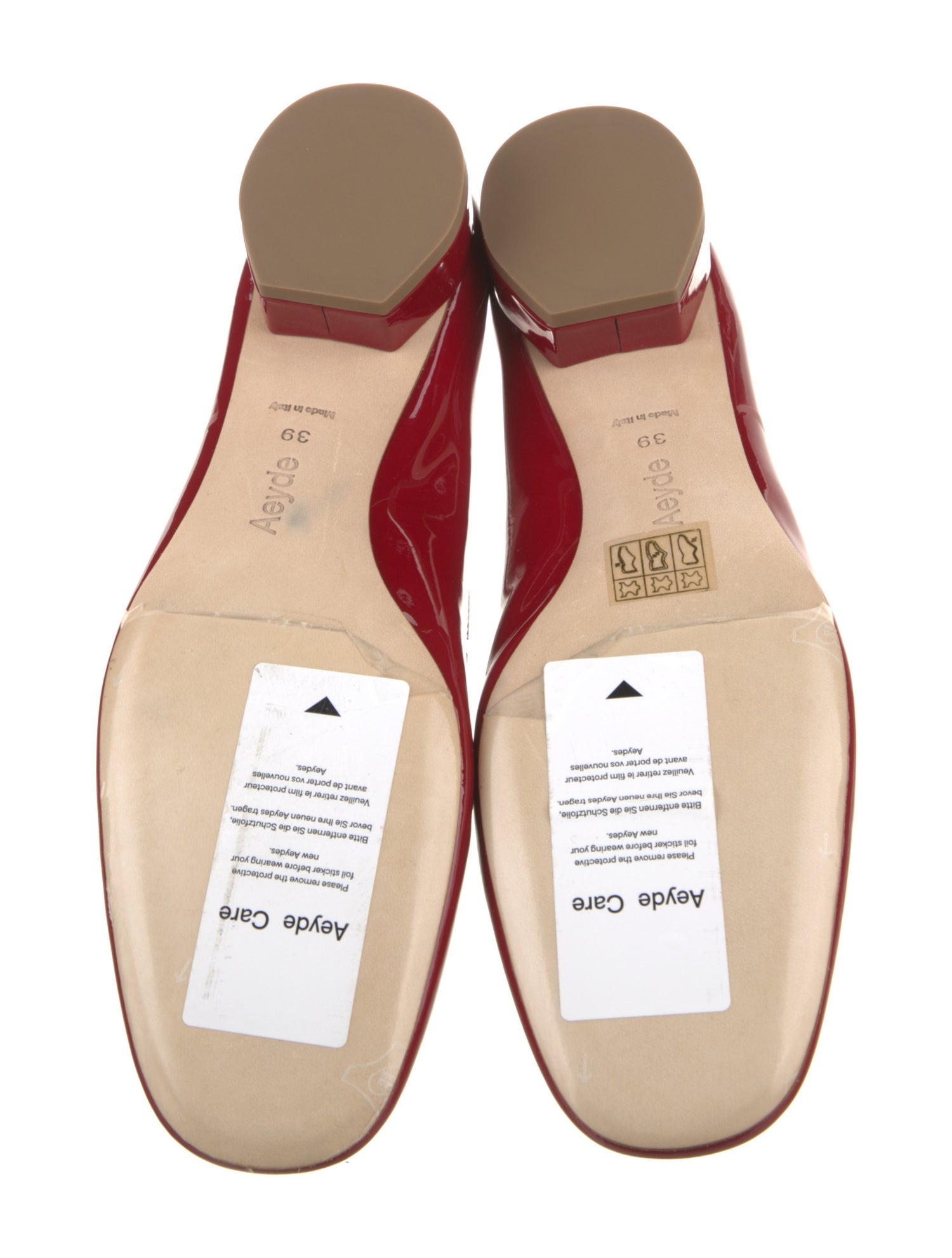 Aeyde Patent Leather Slingback Pumps