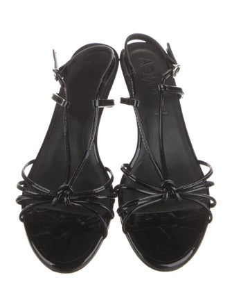 Aeyde Patent Leather Slingback Sandals