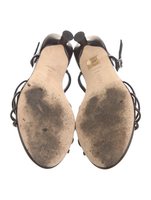 Aeyde Patent Leather Slingback Sandals