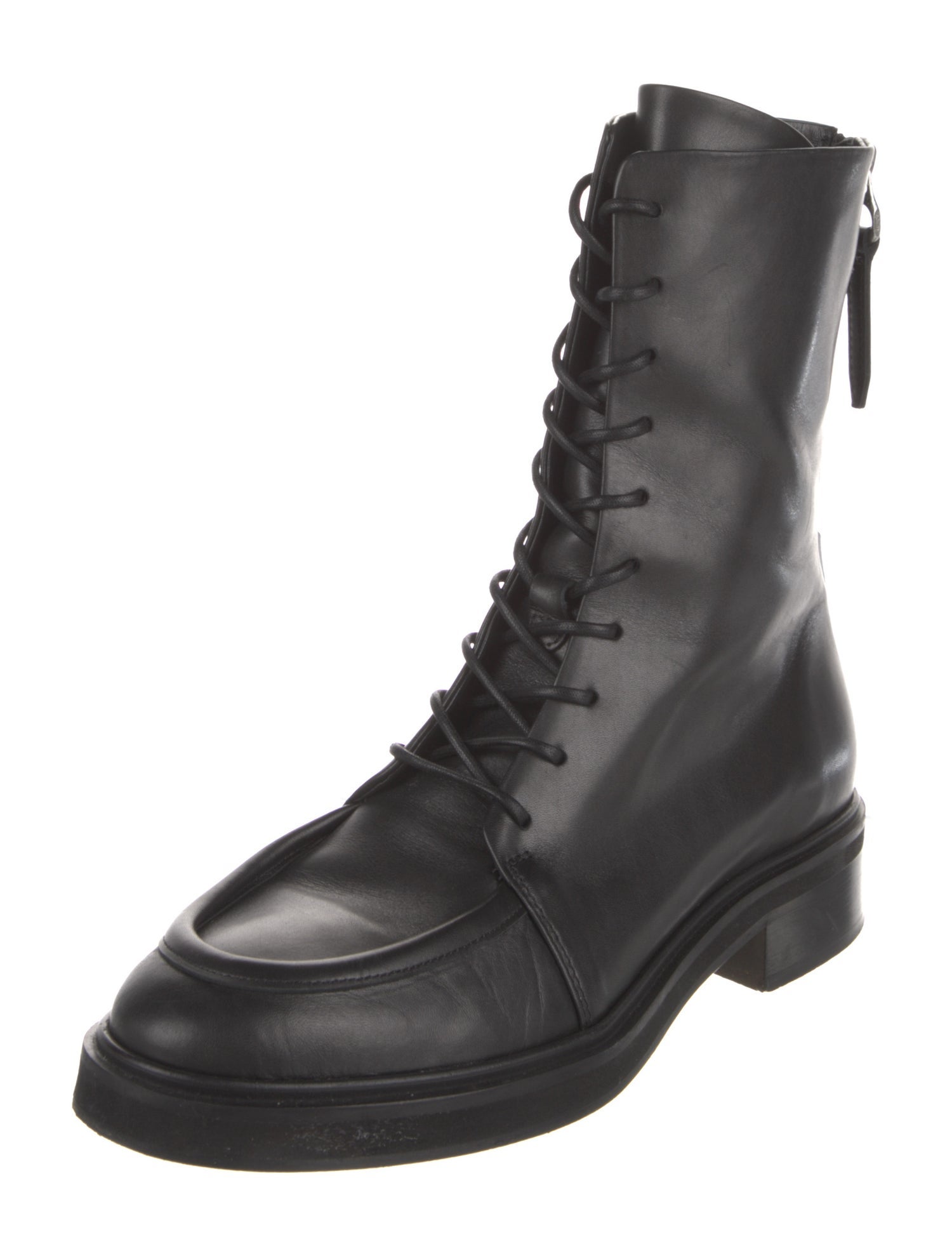 Aeyde Leather Combat Boots