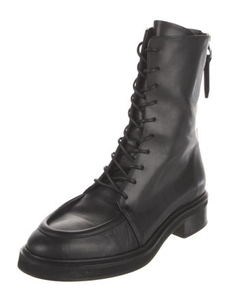 Aeyde Leather Combat Boots