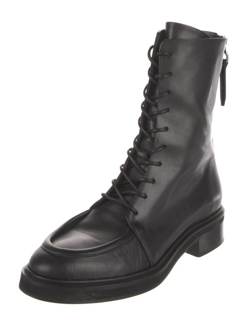 Aeyde Leather Combat Boots