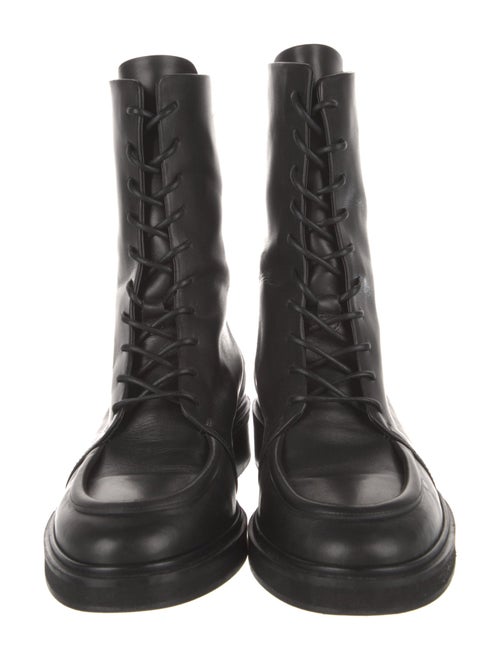 Aeyde Leather Combat Boots