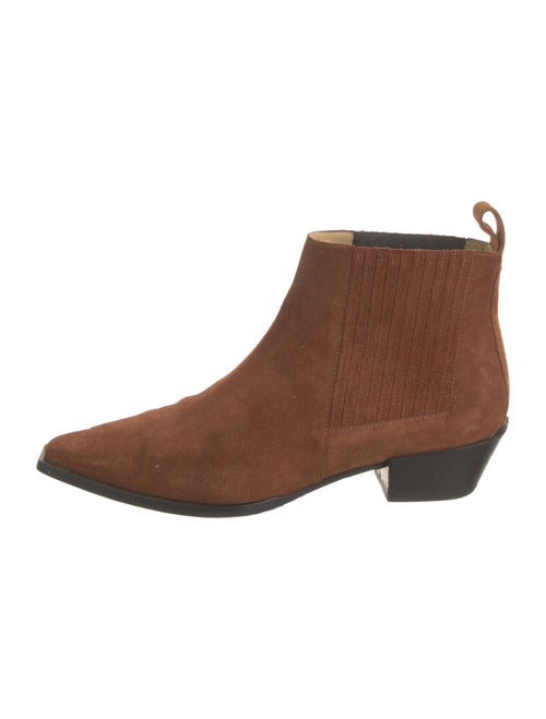 Aeyde Suede Pleated Accents Chelsea Boots