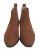 Aeyde Suede Pleated Accents Chelsea Boots