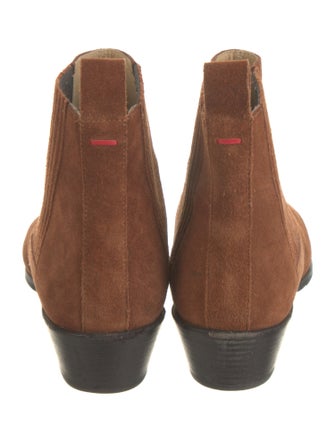 Aeyde Suede Pleated Accents Chelsea Boots