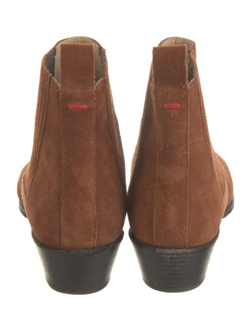 Aeyde Suede Pleated Accents Chelsea Boots