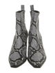 Aeyde Snakeskin Animal Print Western Boots