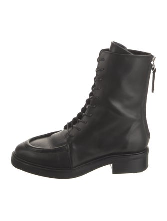 Aeyde Leather Combat Boots