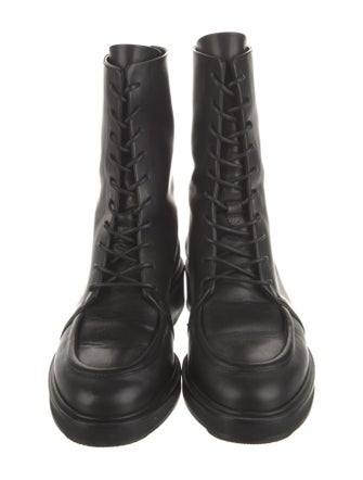 Aeyde Leather Combat Boots