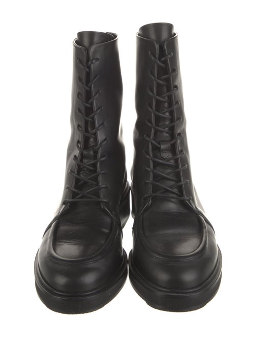 Aeyde Leather Combat Boots