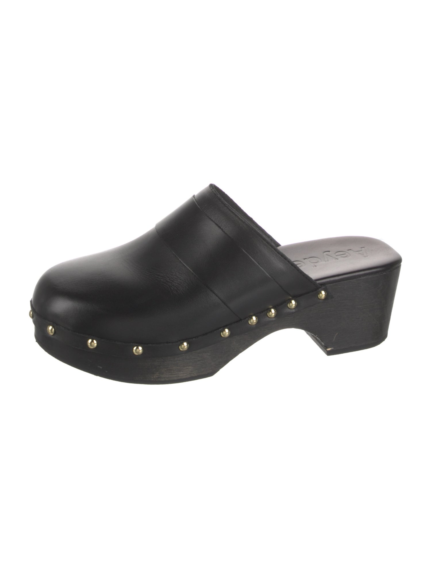 Aeyde Leather Studded Accents Mules
