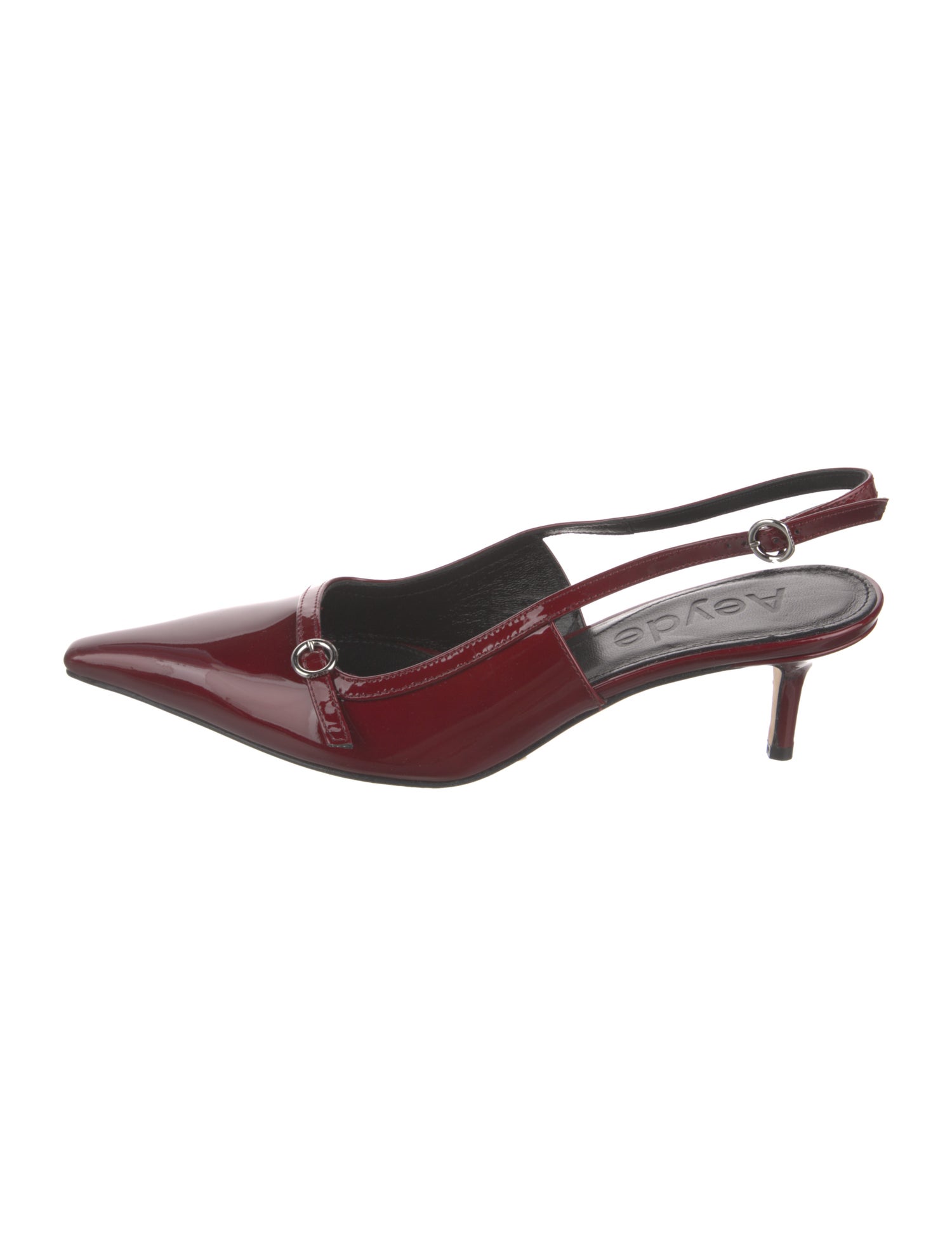 Aeyde Patent Leather Slingback Pumps