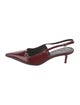 Aeyde Patent Leather Slingback Pumps