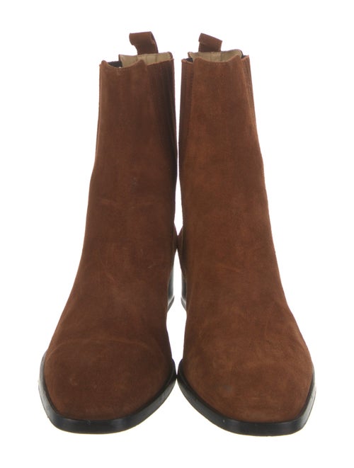 Aeyde Suede Pleated Accents Chelsea Boots