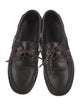 Aeyde Leather Whipstitch Trim Loafers