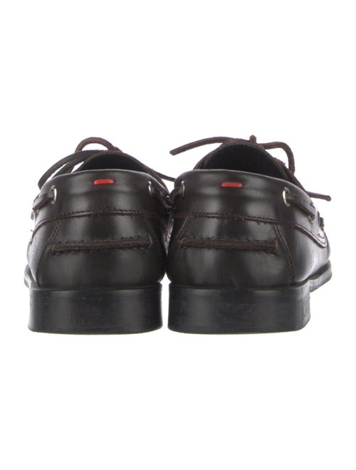 Aeyde Leather Whipstitch Trim Loafers