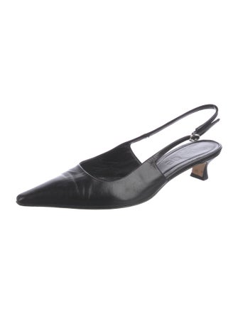 Aeyde Leather Slingback Pumps