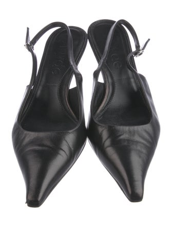 Aeyde Leather Slingback Pumps