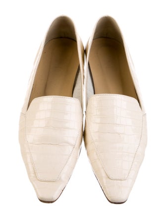 Aeyde Embossed Leather Loafers