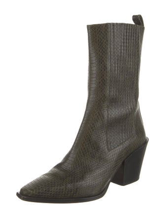 Aeyde Leather Western Boots