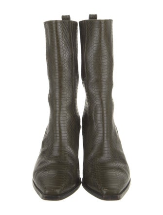 Aeyde Leather Western Boots