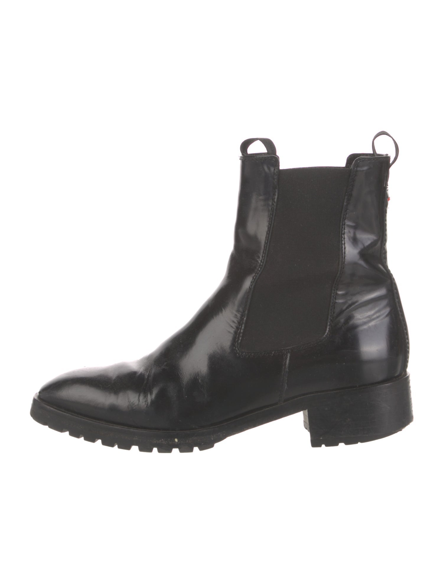 Aeyde Patent Leather Chelsea Boots