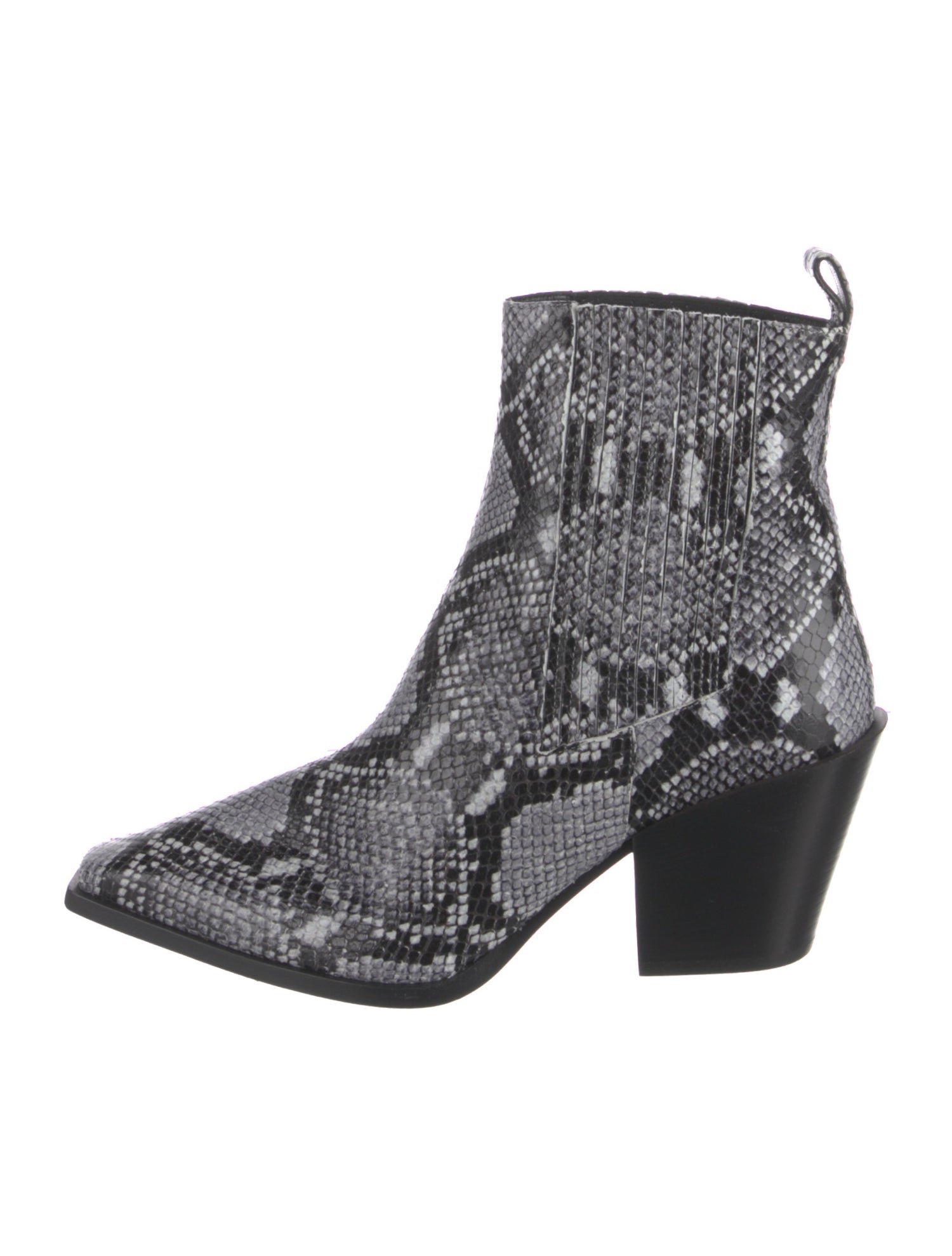 Aeyde Snakeskin Animal Print Chelsea Boots