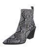 Aeyde Snakeskin Animal Print Chelsea Boots