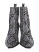 Aeyde Snakeskin Animal Print Chelsea Boots