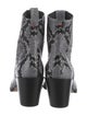 Aeyde Snakeskin Animal Print Chelsea Boots