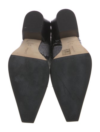 Aeyde Snakeskin Animal Print Chelsea Boots