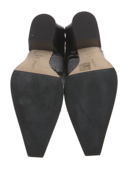 Aeyde Snakeskin Animal Print Chelsea Boots