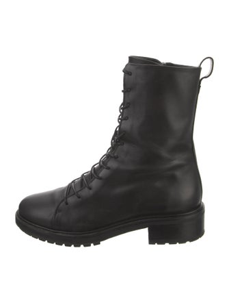 Aeyde Leather Combat Boots