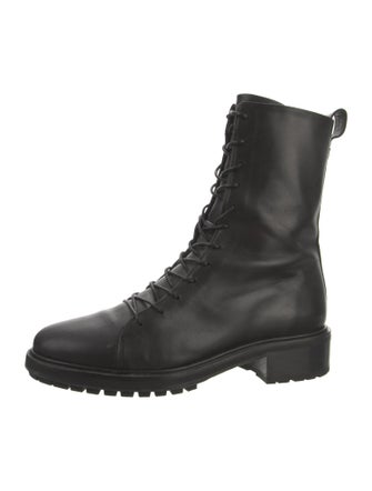 Aeyde Leather Combat Boots